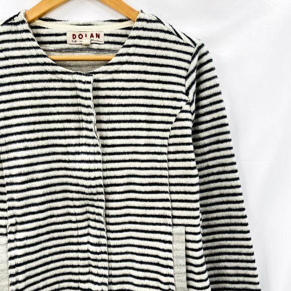 Anthropologie gray striped jacket - Picture 3 of 8